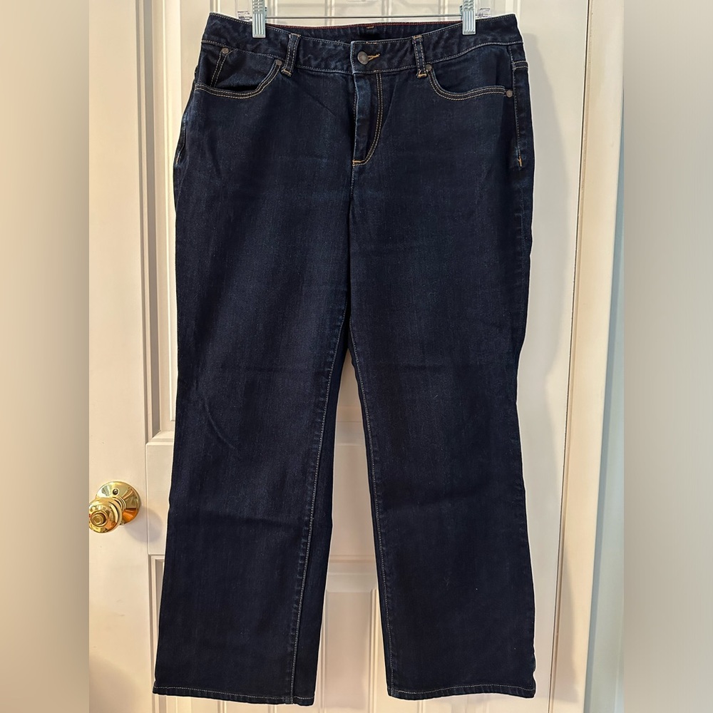 Talbots Curvy Boot Jeans Dark Wash Size 14W